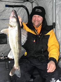 Jon Thelen Ice Fishing Walleyes