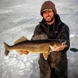 Early Ice Wallye Fishing